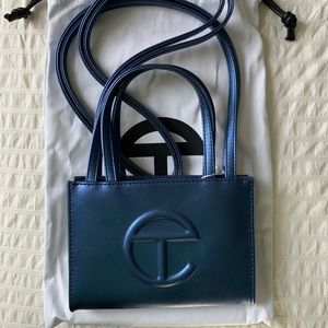 Telfar electric blue/cobalt small shopper